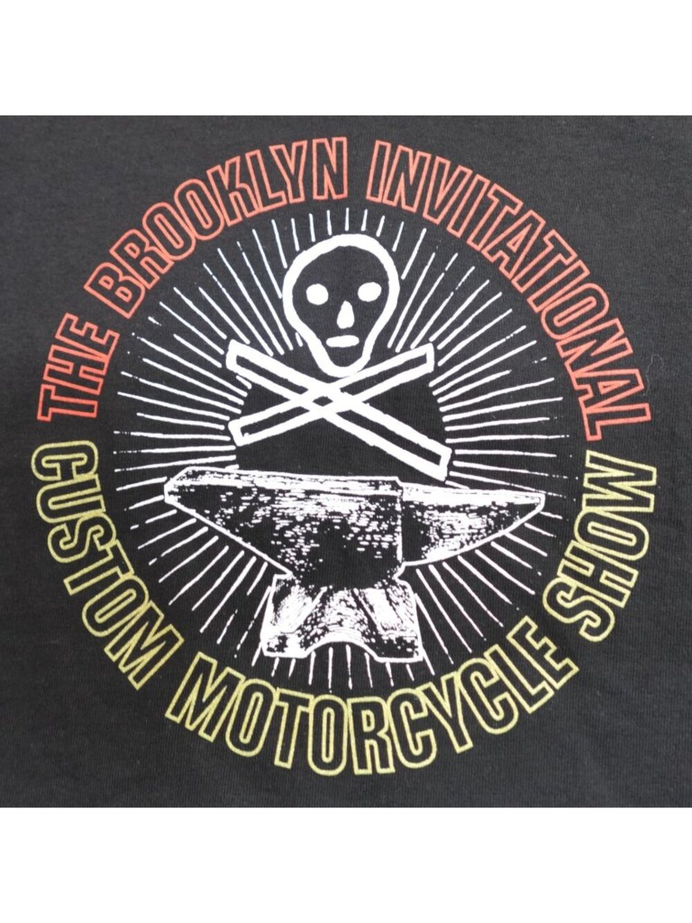 Brooklyn Invitational Motorcycle Show Shirt XL Black Double Sided American Icon